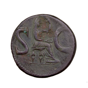 Auguste Dupondius frappé sous Tibère à Rome