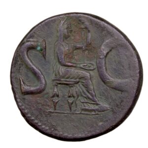 Auguste Dupondius frappé sous Tibère à Rome