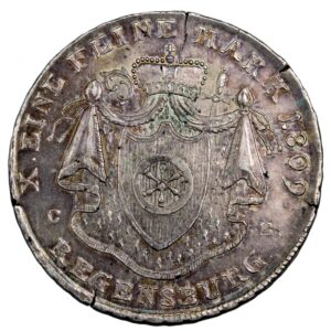 Regensburg Thaler de convention  2e type 1809 CB