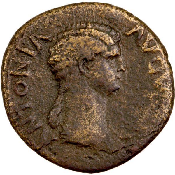 Antonia dupondius frappé à Rome en 41-42