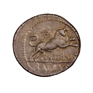 L. Thorius Balbus Denarius 105