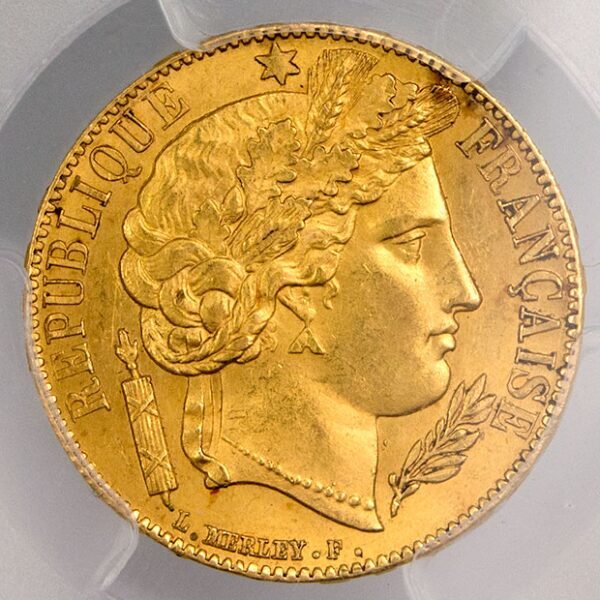 IIeme république 20 francs 1851 Paris MS64
