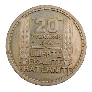 Gvt provisoire 20 francs 1945 ESSAI