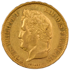 Louis Philippe 40 francs 1838 Paris