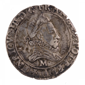 Henri III Franc au col avec fraise 1581 Toulouse