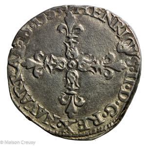 Navarre Bearn Henri II quart d’ecu 1583