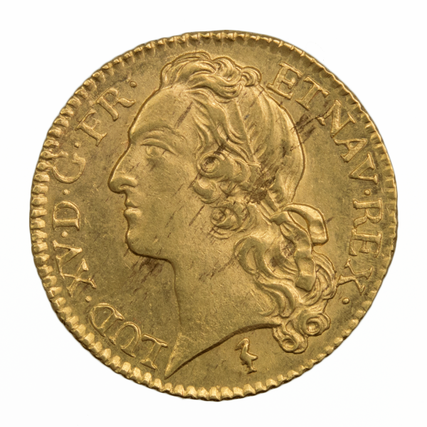 Louis XV louis au bandeau 1744 Lille
