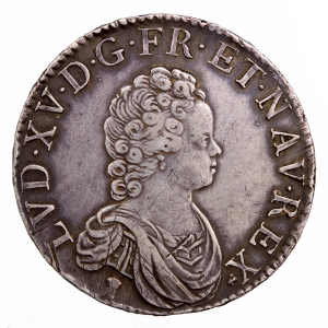 Louis XV Ecu Vertugadin 1716 Rennes