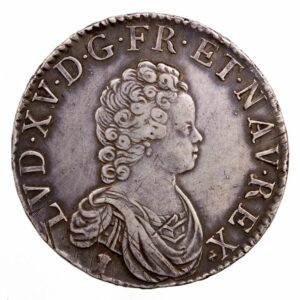 Louis XV Ecu Vertugadin 1716 Rennes