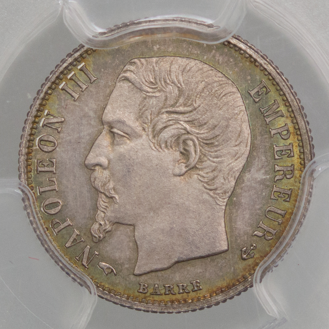 Napoleon III 50 Centimes 1859 Paris PCGS MS66 Numismeo