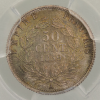 Napoleon III 50 centimes 1859 Paris PCGS MS66