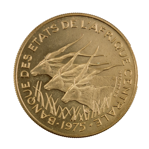 Etats de l' Afrique Centrale 25 Francs 1975 essai