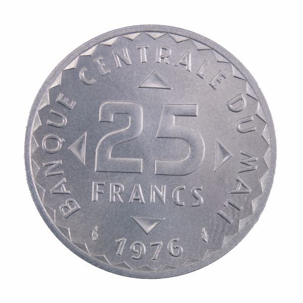 Mali 25 francs 1976 Essai