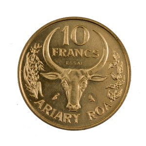 Madagascar 10 francs 1970 Essai