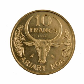 Madagascar 10 francs 1970 Essai