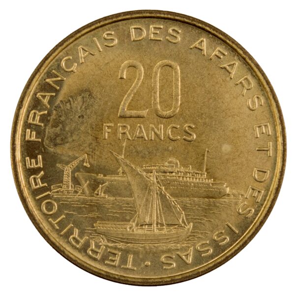 Djibouti Afars 20 francs 1968 Essai