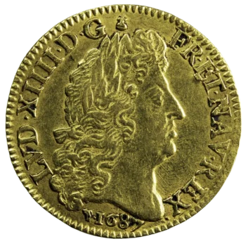 Louis XIV louis à la perruque 1687 Lyon
