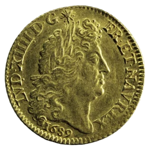 Louis XIV louis à la perruque 1689 Paris