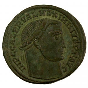 Maximin II follis frappé à Alexandrie