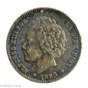 Espagne Peseta 1893