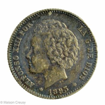 Espagne Peseta 1893