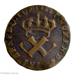 Colonial America 9 denier 1722