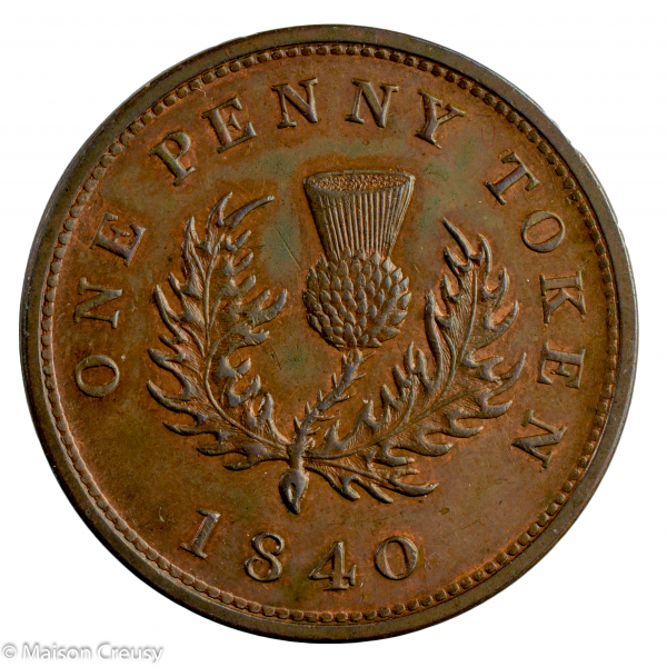 Canada Nouvelle Ecosse Penny Token 1840