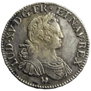 Louis XV 1/2 ecu aux 8L 1725 Montpellier
