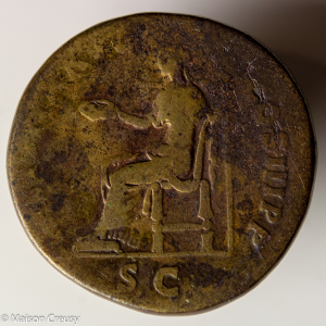 Hadrien sesterce R2 sur le RIC