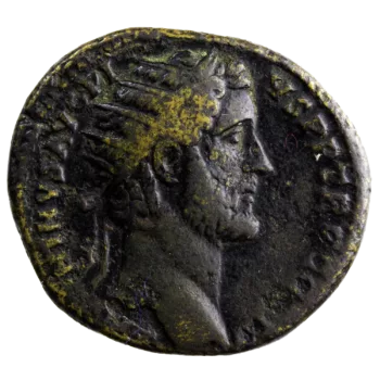 Antonin le Pieux dupondius Temple au revers