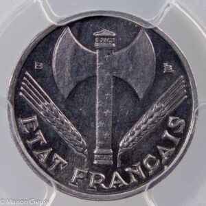 50 centimes 1943 B PCGS MS65