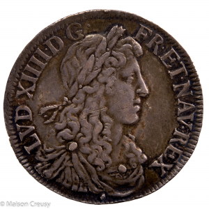 Louis XIV 1/2 écu juvénile first poinçon 1671 Aix