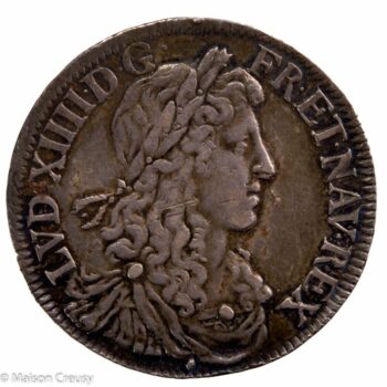 Louis XIV 1/2 écu juvénile 1er poinçon 1671 Aix