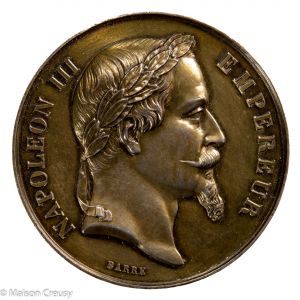 Napoleon III médaille en argent Comite agricole de Bourg 1869