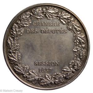 Louis Philippe silver medal chambre des deputés 1837