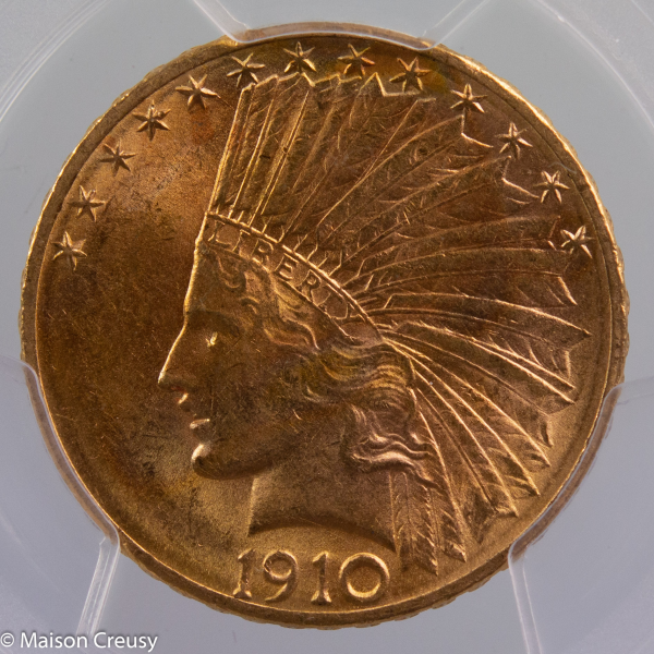 USA 10 dollars 1910-D PCGS MS63