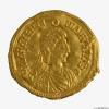Valentinien III solidus frappé à Ravenne imitation barbare