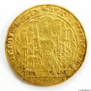 Jean II Ecu d'or à la chaise 4e émission