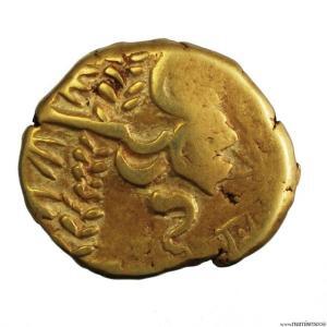 Ambiani statère d'or classe 4 type biface