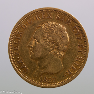 Italie Charles Felix 80 lire 1827 Turin