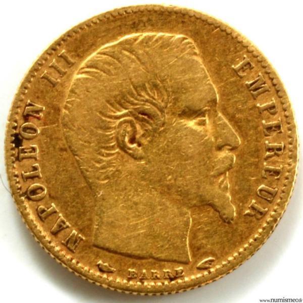 Napoleon III 5 Francs petit module 1855 Paris