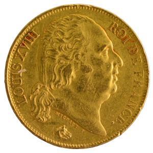 Louis XVIII 20 francs 1819 Perpignan