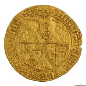 Henri VI salut d'or 2ème émission frappé à Saint Lô