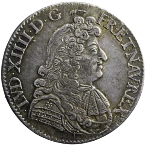 Louis XIV AR demi-ecu à la cravatte 1683 Paris