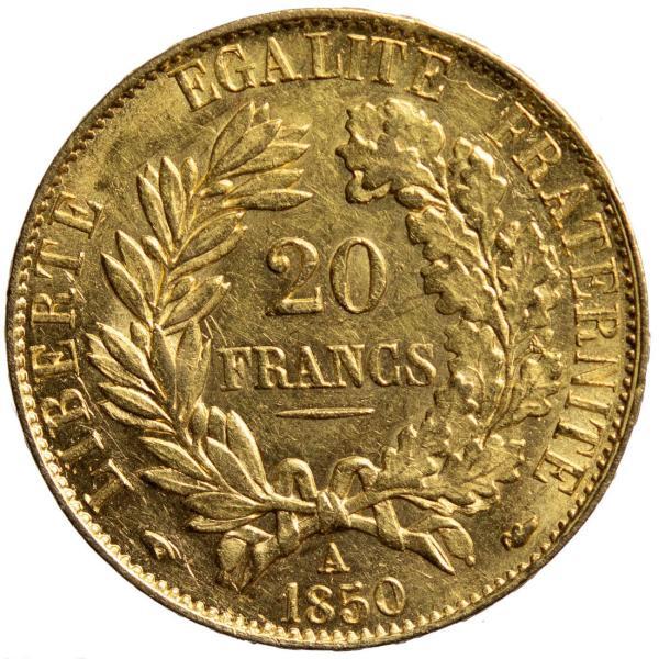 20 francs 1850