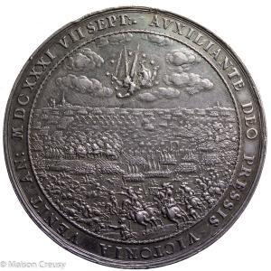 GERMANY Saxony Battle of Breitenfeld Silver Medal1631 Johann Georg I