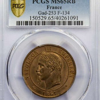 10centimes1861BB-MS65