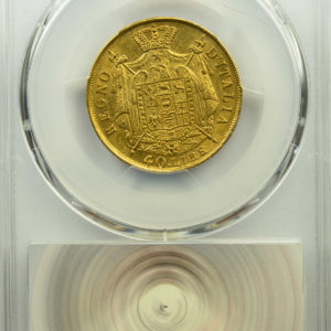 Napoléon I 40 lire 1814 Milan PCGS AU55