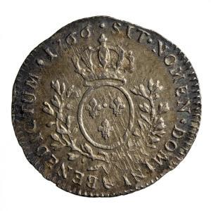 Louis XV 1/5 écu au bandeau 1766 Aix