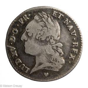 Louis XV 1/5 ecu vieille tete 1774 BB